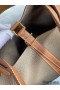 Hermes Picotin Lock 18 Bicolor Handmade Bag in Taupe and Gold Clemence Leather
