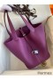 Hermes Picotin Lock 18 Handmade Bag in Anemone Clemence Leather