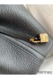 Hermes Picotin Lock 18 Handmade Bag in Black Clemence Leather