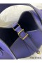 Hermes Picotin Lock 18 Handmade Bag in Blue Encre Clemence Leather