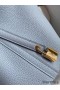 Hermes Picotin Lock 18 Handmade Bag in Blue Lin Clemence Leather