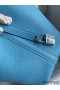 Hermes Picotin Lock 18 Handmade Bag in Blue du Nord Clemence Leather