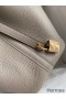 Hermes Picotin Lock 18 Handmade Bag in Gris Asphalt Clemence Leather