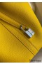 Hermes Picotin Lock 18 Handmade Bag in Jaune Ambre Clemence Leather