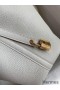 Hermes Picotin Lock 18 Handmade Bag in Pearl Grey Clemence Leather