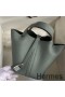 Hermes Picotin Lock 18 Handmade Bag in Vert Amande Clemence Leather