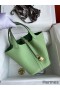 Hermes Picotin Lock 18 Handmade Bag in Vert Criquet Clemence Leather
