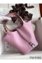 Hermes Picotin Lock 18 Tressage De Cuir Bag in Mauve Sylvestre Epsom Calfskin