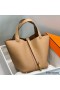 Hermes Picotin Lock 22 Bag In Chai Clemence Leather