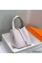 Hermes Picotin Lock 22 Bag In Mauve Pale Clemence Leather