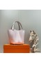Hermes Picotin Lock 22 Bag In Mauve Pale Clemence Leather