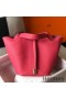 Hermes Picotin Lock 22 Bag In Rose Lipstick Clemence Leather