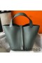 Hermes Picotin Lock 22 Bag In Vert Amande Clemence Leather