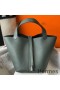 Hermes Picotin Lock 22 Bag In Vert Amande Clemence Leather