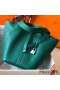 Hermes Picotin Lock 22 Bag In Vert Vertigo Clemence Leather