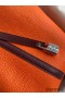 Hermes Picotin Lock 22 Bicolor Handmade Bag in Orange and Burgundy Swift Leather