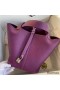 Hermes Picotin Lock 22 Handmade Bag in Anemone Clemence Leather