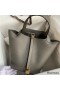 Hermes Picotin Lock 22 Handmade Bag in Etain Clemence Leather
