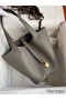 Hermes Picotin Lock 22 Handmade Bag in Etain Clemence Leather