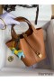 Hermes Picotin Lock 22 Handmade Bag in Gold Clemence Leather