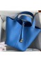 Hermes Picotin Lock 22 Handmade Bag in Mykonos Clemence Leather