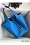 Hermes Picotin Lock 22 Handmade Bag in Mykonos Clemence Leather