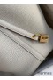 Hermes Picotin Lock 22 Handmade Bag in Pearl Grey Clemence Leather