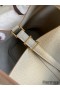 Hermes Picotin Lock 22 Handmade Bag in Pearl Grey Clemence Leather