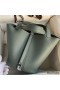 Hermes Picotin Lock 22 Handmade Bag in Vert Amande Clemence Leather