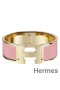 Hermes Pink Enamel Clic Clac H PM Bracelet