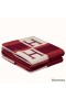 Hermes Red Avalon Bayadere Throw Blanket