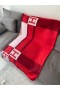 Hermes Red Avalon Bayadere Throw Blanket
