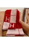 Hermes Red Avalon III Throw Blanket