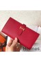 Hermes Red Epsom Bearn Gusset Wallet