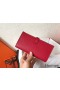 Hermes Red Epsom Bearn Gusset Wallet