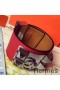 Hermes Red Epsom Collier de Chien Bracelet Size S