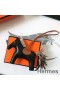Hermes Rodeo Horse Bag Charm In Black/Camarel/Grey Leather