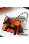 Hermes Rodeo Horse Bag Charm In Black/Camarel/Red Leather
