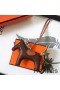 Hermes Rodeo Horse Bag Charm In Cafe/Camarel/Grey Leather