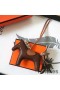 Hermes Rodeo Horse Bag Charm In Cafe/Camarel/Grey Leather