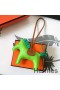 Hermes Rodeo Horse Bag Charm In Fruit Green/Camarel/Green Leather