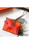 Hermes Rodeo Horse Bag Charm In Piment/Camarel/Orange Leather