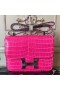 Hermes Rose Red Constance MM 24cm Crocodile Bag
