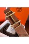 Hermes Royal 38MM Reversible Belt In Brown Clemence Leather