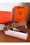 Hermes Royal 38MM Reversible Belt In Brown Clemence Leather