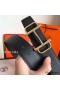 Hermes Royal 38MM Reversible Belt In Cafe Clemence Leather