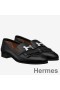 Hermes Royal Loafers In Black Calfksin