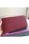 Hermes Ruby Clemence Azap Zipped Wallet