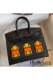 Hermes So Black Midnight Faubourg Birkin 20 Sellier Limited Edition Bag