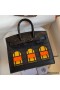 Hermes So Black Midnight Faubourg Birkin 20 Sellier Limited Edition Bag